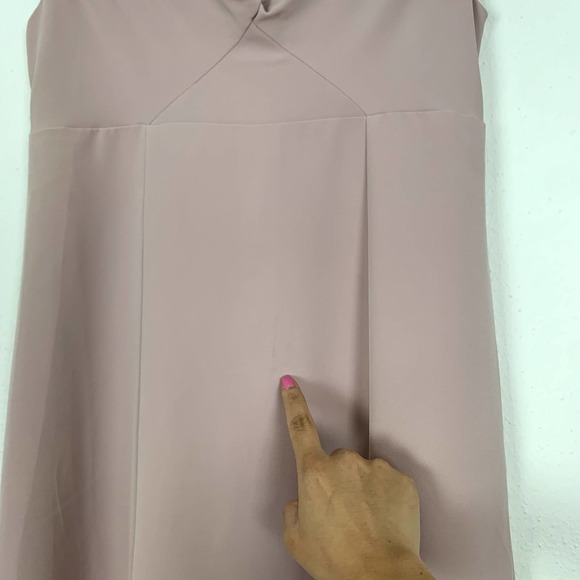 Show Me Your MuMu Pink Zurich Knot Gown Vintage Rose Stretch Crepe - Picture 7 of 7